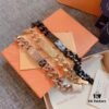 692fcccf99f2d84055c89714 LV Limited Edition Bracelet 🔰 MONGRAW Chain Bracelet with Louis Vuitton Studs, Imported 316L Stainless Steel with Vacuum White Gold Plating