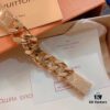 692fccd099f2d84055c89715 LV Limited Edition Bracelet 🔰 MONGRAW Chain Bracelet with Louis Vuitton Studs, Imported 316L Stainless Steel with Vacuum White Gold Plating