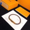 692fccda99f2d84055c8972d Luxury Level LV Monogram Leather Magnetic Clasp Bracelet, Classic Pattern, Imported Genuine Leather with Refined Texture, Engraved Logo
