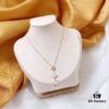 LV Three-Flower Four-Leaf Clover Necklace ✨ Sterling Silver with Thick Gold Plating, Upgraded Craftsmanship, Inlaid with Natural White Mother-of-Pearl, Transparent Jelly-Like Texture