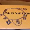 692fccec99f2d84055c89754 Luxury LV Irregular Monogram Bracelet in Rose Gold, Thick Electroplated Elegant Design, Adjustable Length