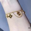 692fcced99f2d84055c89757 Luxury LV Irregular Monogram Bracelet in Rose Gold, Thick Electroplated Elegant Design, Adjustable Length