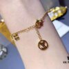 692fccee99f2d84055c89758 Luxury LV Irregular Monogram Bracelet in Rose Gold, Thick Electroplated Elegant Design, Adjustable Length