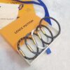692fccf099f2d84055c8975a Louis Vuitton LV Monogram Canvas Leather Strap Unisex Bracelet