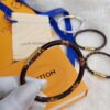 692fccf199f2d84055c8975c Louis Vuitton LV Monogram Canvas Leather Strap Unisex Bracelet