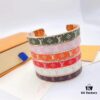 692fccf299f2d84055c8975d LV New Arrival Classic Monogram Leather Cuff Bracelet
