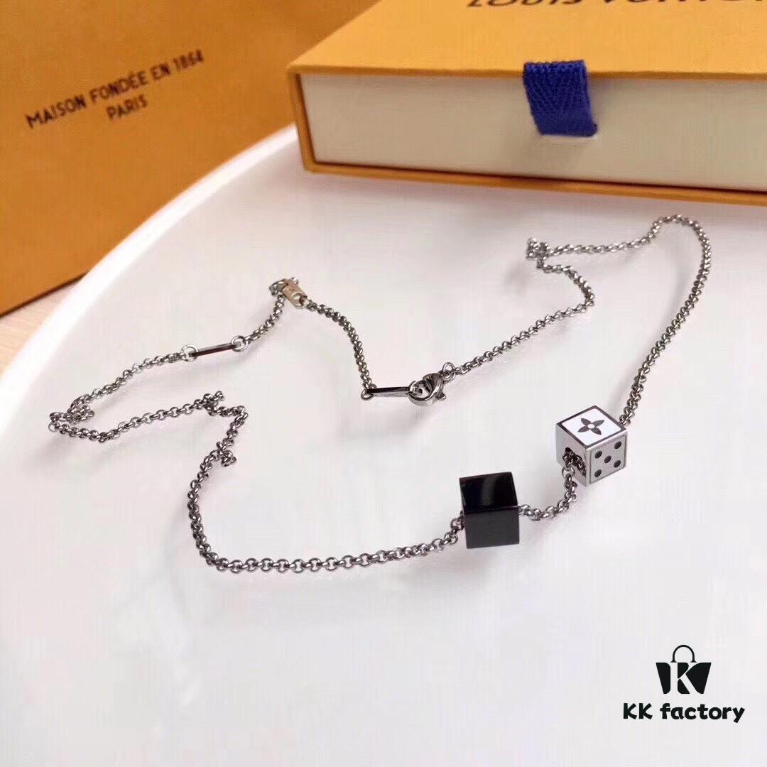 692fccfd99f2d84055c89772 LV Dice Necklace – Sometimes, All You Need to Be a Trendsetter Is One Necklace! GAMBLING DICE Pendant Necklace!
