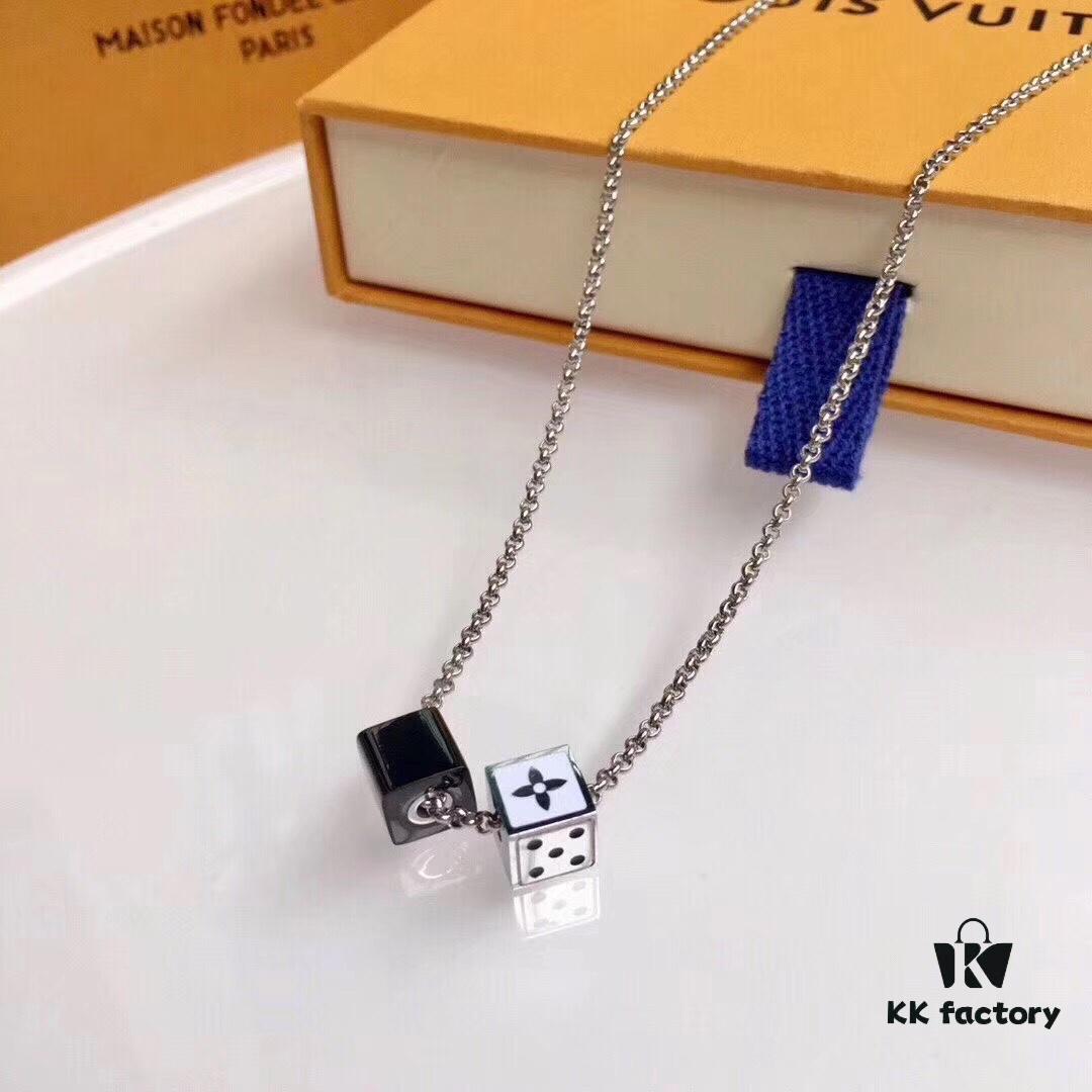 692fccfd99f2d84055c89773 LV Dice Necklace – Sometimes, All You Need to Be a Trendsetter Is One Necklace! GAMBLING DICE Pendant Necklace!