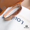 692fcd1299f2d84055c8979e Exclusive In-Stock! LV NANOGram Bracelet with Classic Monogram Pattern, Wide Cuff Design with Louis Vuitton Rivets, Elegant and Unique, Perfect for Daily Wear