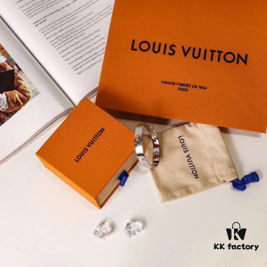 692fcd1399f2d84055c897a3 Exclusive In-Stock! LV NANOGram Bracelet with Classic Monogram Pattern, Wide Cuff Design with Louis Vuitton Rivets, Elegant and Unique, Perfect for Daily Wear