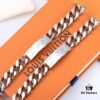 692fcd1899f2d84055c897ac LV Long Plaque Chunky Bracelet, Unisex Design, Stylish and Rugged Look, Available in Male and Female Sizes