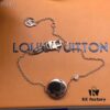 692fcd3599f2d84055c897ed Limited Edition LV Red Agate Flower Pattern Pendant with Diamond-Cut Metal Frame, 925 Gold-Plated Silver Necklace