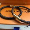 692fcd4599f2d84055c8980f Custom Real Photo ✈️⭐️ Louis Vuitton LV Monogram Leather Bracelet ● Brass Material Matching Store Version, Calfskin Lining, Hot Selling Item, Unique Design, Retro and Avant-Garde, Must-Have for Elegant Women