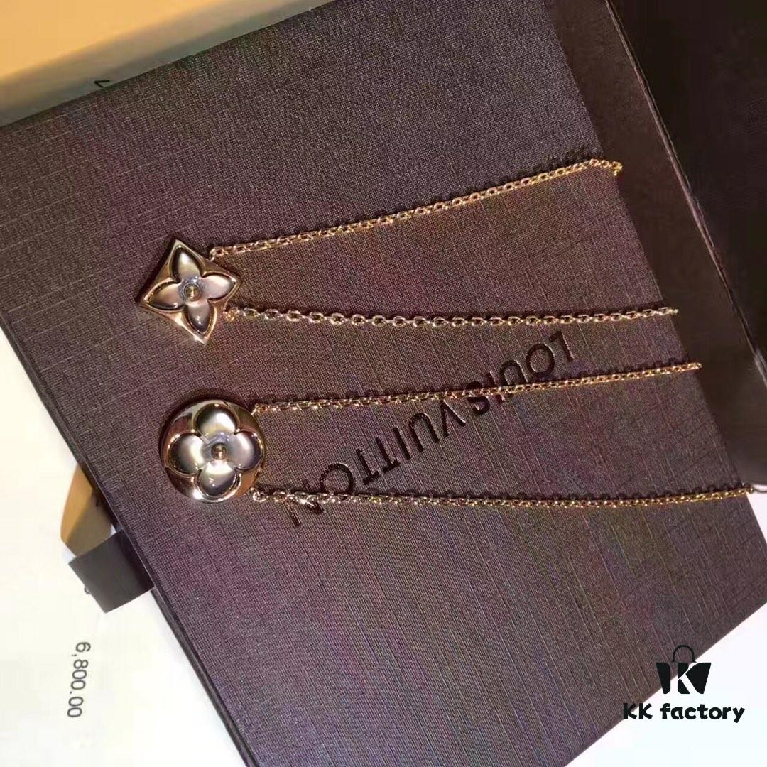 692fcd4999f2d84055c89816 New Arrival LV Louis Vuitton High-End Exclusive Custom Edition Natural Gray Mother of Pearl 925 Silver Plated with K-Gold