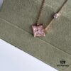 692fcd5199f2d84055c89822 LV-inspired Diamond-cut Pink Mother-of-Pearl Necklace in 18K Rose Gold Plated Sterling Silver