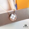 692fcd5c99f2d84055c89839 LV Classic Monogram White Mother-of-Pearl Pendant Necklace