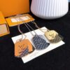 Fangpai LV Necklace Limited Edition from Official Counter, Triple Color Available, Steel Hollow-out Double LV Logo Geometric Layered Necklace