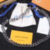 692fcd7799f2d84055c8985a Louis Vuitton LV Chain Links Stainless Steel Logo Necklace