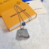 692fcd7c99f2d84055c89864 Fangpai LV Necklace Boutique Limited Edition, Stainless Steel Hollow-Out Double LV Pendant, Geometric Square Design, Three Colors Available