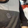 692fcd7f99f2d84055c89868 Fangpai LV Necklace Boutique Limited Edition, Stainless Steel Hollow-Out Double LV Pendant, Geometric Square Design, Three Colors Available