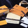 692fcd9399f2d84055c8988d Louis Vuitton LV Monogram Leather Bracelet ● Authentic Pattern, Best Quality Replica, Brass Hardware, Calfskin Lining, Unisex Design