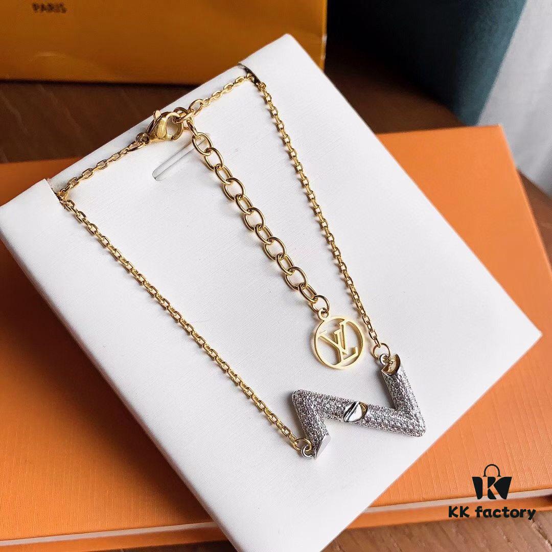 692fcd9599f2d84055c89891 New LV Essential V Necklace, Classic and Iconic LVMH Letter Pendant