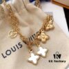 692fcda899f2d84055c898ba LV Plume Clover White Mother-of-Pearl Necklace Blooming Strass Necklace with Monogram Flower and Crystal-Cut Diamond Accents