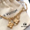 692fcda999f2d84055c898bc LV Plume Clover White Mother-of-Pearl Necklace Blooming Strass Necklace with Monogram Flower and Crystal-Cut Diamond Accents