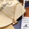 692fcdac99f2d84055c898c4 LV Volt Large V Letter Diamond-Paved Necklace, Electroplated 18K Gold