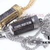 692fcdc899f2d84055c898fa LV Perfume Bottle Necklace, Rotatable Design with Monogram Leather Accent, Unisex Fashion Pendant for Fragrance or Charms