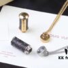 692fcdc999f2d84055c898fe LV Perfume Bottle Necklace, Rotatable Design with Monogram Leather Accent, Unisex Fashion Pendant for Fragrance or Charms