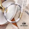 692fcdcc99f2d84055c89903 Edison Chen Endorsed 6-Color Genuine Leather LV Bracelet Unisex Versatile Style, Original Order Quality, Comes with Full Authentic LV Packaging, Louis Vuitton Checkered Leather Cuff, Brass Material Matching Retail Version, Magnetic Clasp, Unique Design, Retro and Avant-Garde, Must-Have for Trendy Men and Women