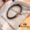 692fcdcc99f2d84055c89905 Edison Chen Endorsed 6-Color Genuine Leather LV Bracelet Unisex Versatile Style, Original Order Quality, Comes with Full Authentic LV Packaging, Louis Vuitton Checkered Leather Cuff, Brass Material Matching Retail Version, Magnetic Clasp, Unique Design, Retro and Avant-Garde, Must-Have for Trendy Men and Women