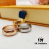 692fcdd499f2d84055c8991a High-Quality Replica Louis Vuitton LV Flower and Logo Letter Stamped Couple Ring Unisex