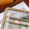 692fcddd99f2d84055c8992b LV Pink Rhombus White Mother-of-Pearl Single Diamond Necklace