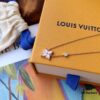 692fcdde99f2d84055c8992f LV Pink Rhombus White Mother-of-Pearl Single Diamond Necklace