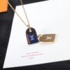 LV Unisex Nanogram Double Pendant Necklace