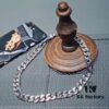 LV Cuban Silver Necklace