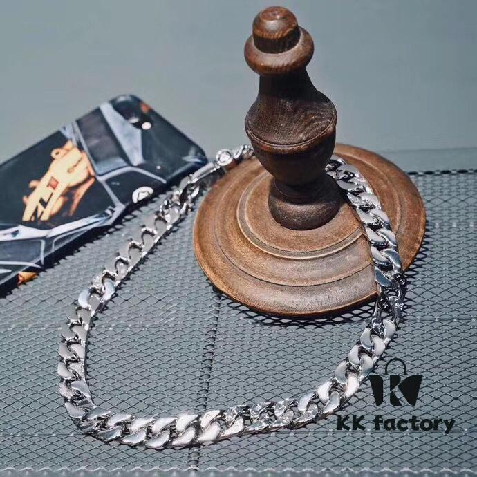 LV Cuban Silver Necklace