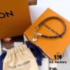 692fce0199f2d84055c89978 LV TRIBUTE Heart-Shaped Leather Bracelet