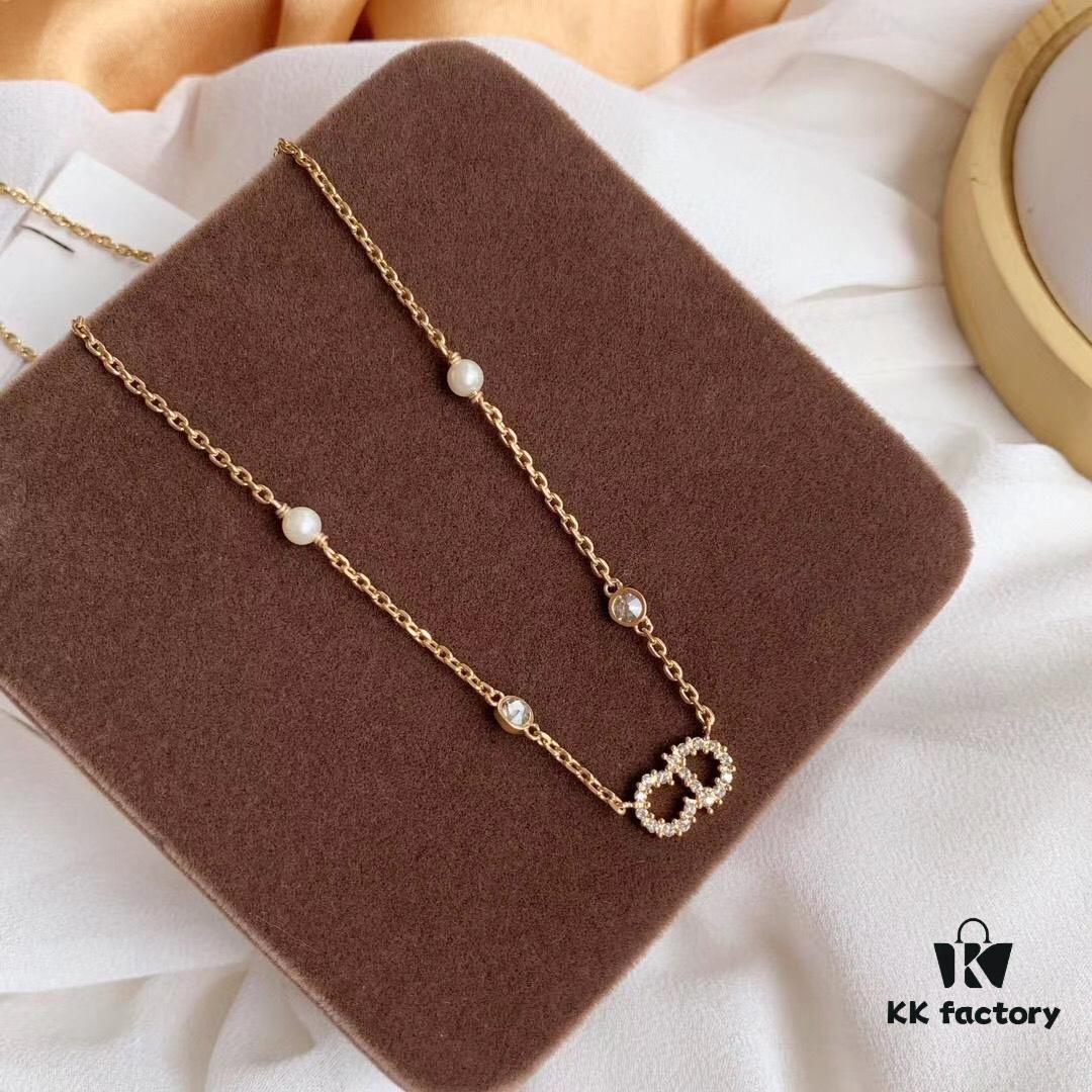 692fce1c99f2d84055c899b2 Exquisitely Beautiful Rhinestone CD Necklace – Classic, Simple and Fresh Design from the CD Series, Perfect for the Current Season