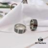692fce2399f2d84055c899c1 LV Enamel Love Collection, Highly Recommended for Couples or Best Friends, Simple and Elegant Design, 316 Stainless Steel with Louis Vuitton Stamp on Bracelet and Ring