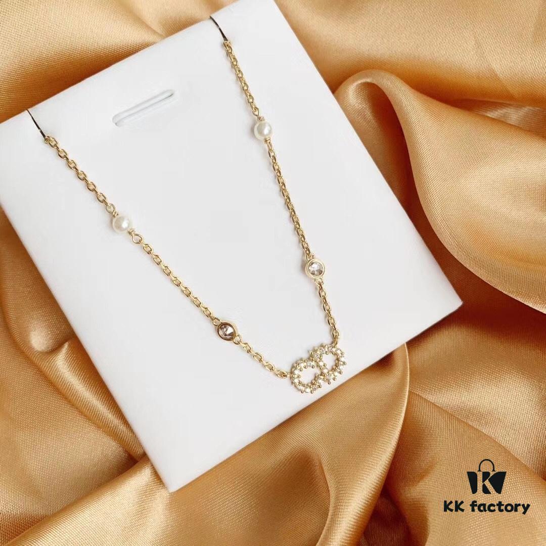 692fce2c99f2d84055c899d1 Exquisitely Beautiful Rhinestone CD Necklace – Classic, Simple and Fresh Design from the CD Series, Perfect for the Current Season