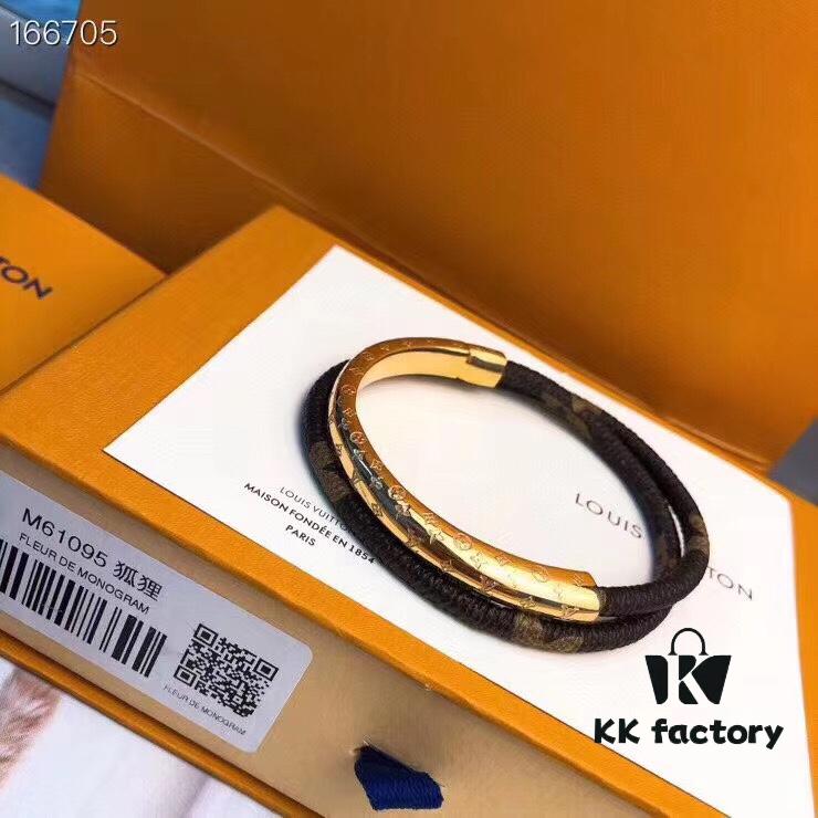 692fce2f99f2d84055c899d4 Pure LV Bracelet with Monogram Canvas and Metal Accents