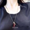 692fce5d99f2d84055c89a0f Louis Vuitton LV Pendant Necklace with Red Coral and Logo, Couples Style, One-to-One Craftsmanship