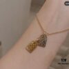 692fce6799f2d84055c89a21 Same Style as Zhong Chuxi's - Must Buy, Keep One for Yourself - LV Classic Two-Tone Pendant Necklace and Bracelet Set