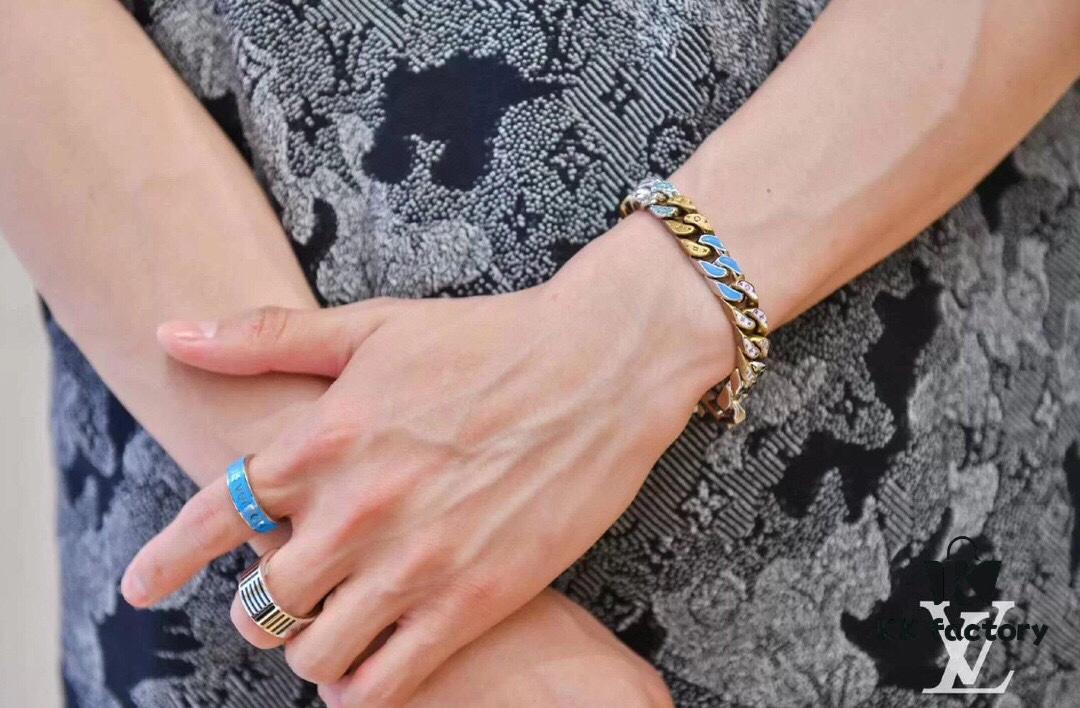 692fce7499f2d84055c89a3e Lv New Cuban Bracelet, Very Novel Design in Candy Colors, Beautiful and Universally Flattering, Excellent Craftsmanship, Essentially Handmade, Perfect for Anyone, Adjustable up to 22 Inches