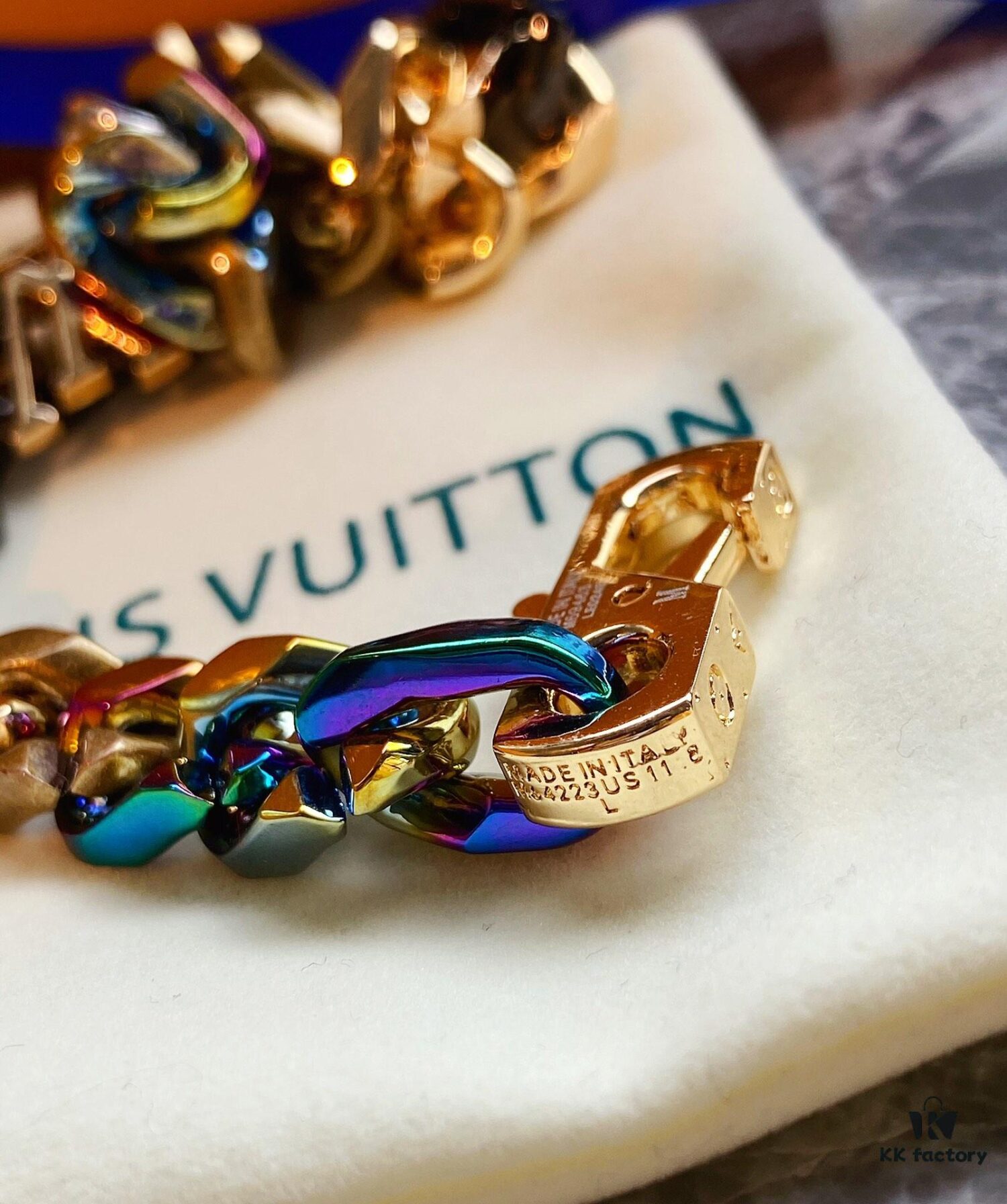 692fce7599f2d84055c89a40 Lv New Cuban Bracelet, Very Novel Design in Candy Colors, Beautiful and Universally Flattering, Excellent Craftsmanship, Essentially Handmade, Perfect for Anyone, Adjustable up to 22 Inches