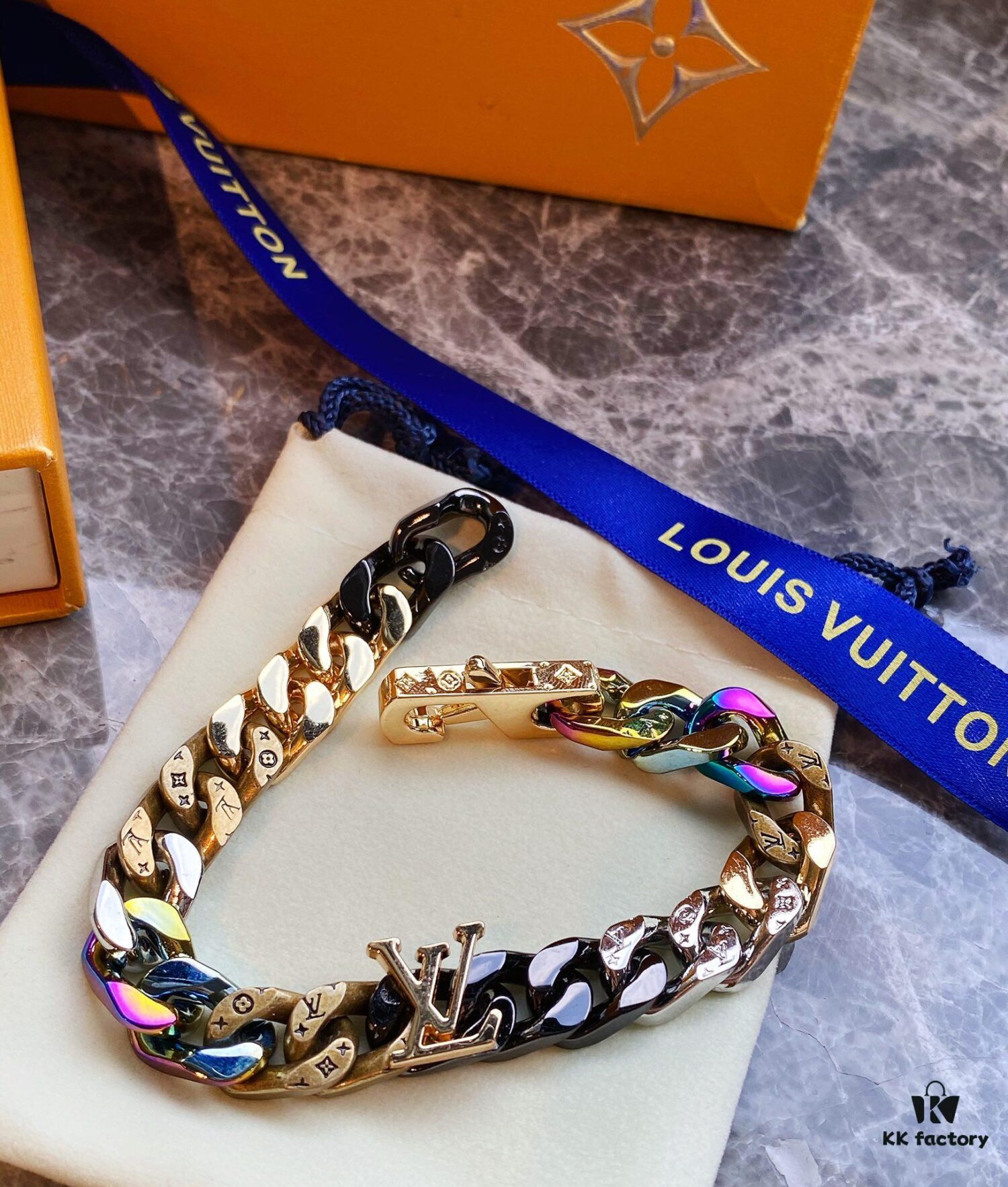 692fce7699f2d84055c89a41 Lv New Cuban Bracelet, Very Novel Design in Candy Colors, Beautiful and Universally Flattering, Excellent Craftsmanship, Essentially Handmade, Perfect for Anyone, Adjustable up to 22 Inches