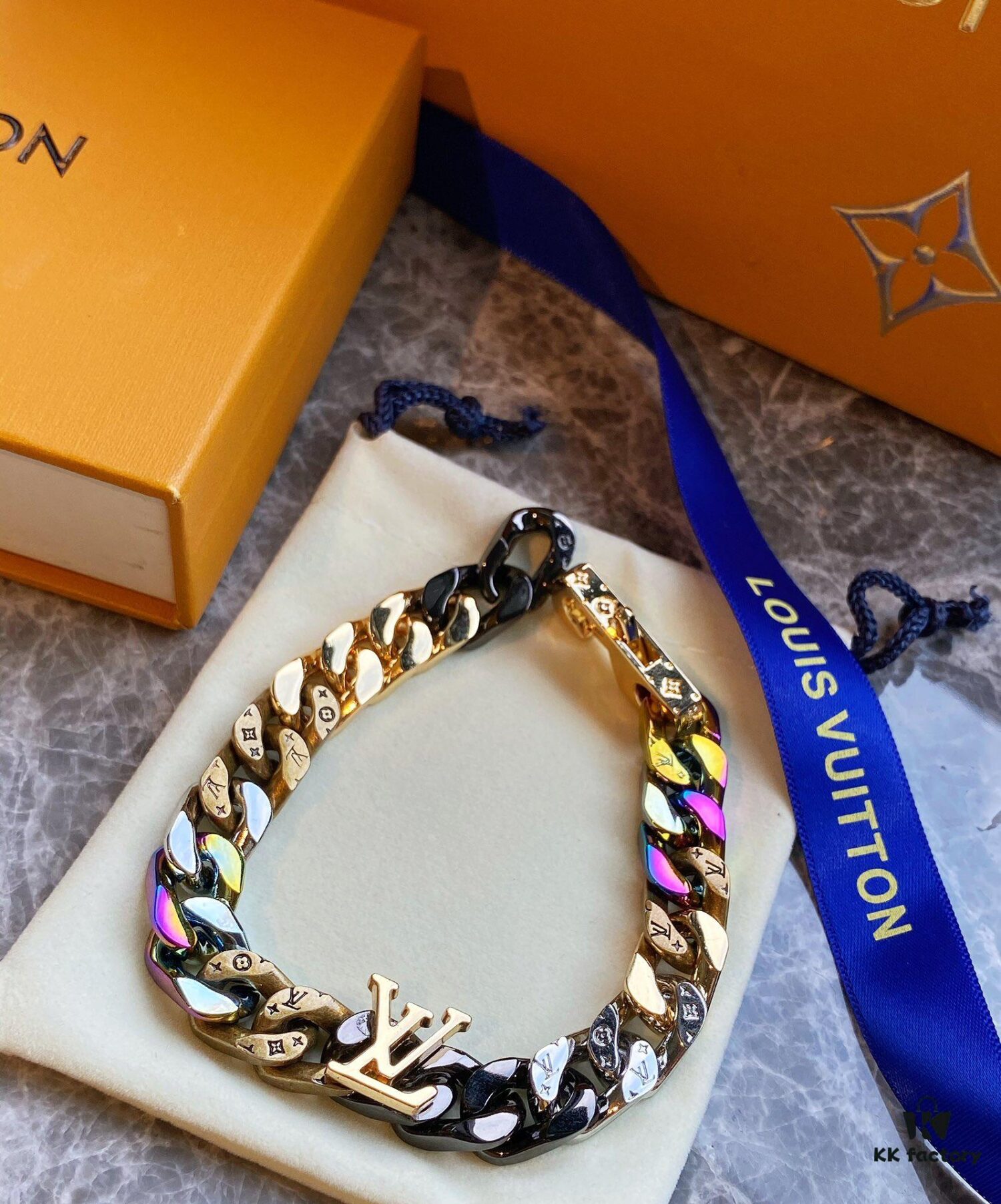 692fce7799f2d84055c89a44 Lv New Cuban Bracelet, Very Novel Design in Candy Colors, Beautiful and Universally Flattering, Excellent Craftsmanship, Essentially Handmade, Perfect for Anyone, Adjustable up to 22 Inches